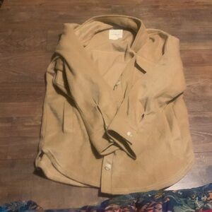 Brown/tan shacket